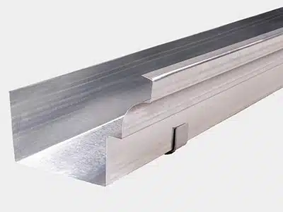 Perfil de canaleta metálica rectangular tipo K para desagüe de techos